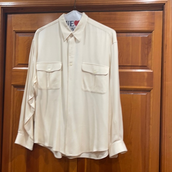 Gorgeous pure heavy silk man’s  shirt - Picture 1 of 5